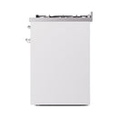 ILVE Nostalgie II 30 inch Propane Gas Range with 5 Sealed Burners with Triple Glass Door in White with Chrome Trim