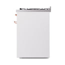 ILVE Nostalgie II 30 inch Propane Gas Range with 5 Sealed Burners with Triple Glass Door in White with Copper Trim