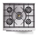 ILVE 30-Inch Professional Plus Dual Fuel Range with 5 Burners in Blue Grey (UP30WMPBG)