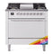 ILVE Professional Plus II 36-Inch 3.5 Cu. Ft. Dual Fuel Range with 6 Burners and Solid Door Oven in RAL (UP36FQMPRA)