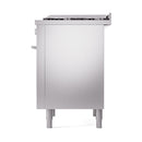 ILVE Professional Plus II 36-Inch 3.5 Cu. Ft. Dual Fuel Range with 6 Burners and Solid Door Oven in Stainless Steel (UP36FQMPSS)