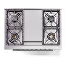 ILVE Professional Plus II 36-Inch 3.5 Cu. Ft. Freestanding Dual Fuel Range with 6 Sealed Burners in Blue Grey (UP36FWMPBG)