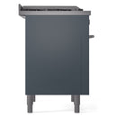 ILVE Professional Plus II 36-Inch 3.5 Cu. Ft. Freestanding Dual Fuel Range with 6 Sealed Burners in Blue Grey (UP36FWMPBG)