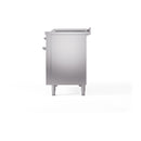 ILVE Nostalgie II 48 inch Propane Gas Range with 8 Sealed Burners, Griddle with Triple Glass Door in Stainless Steel with Chrome Trim