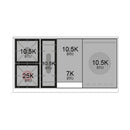 ILVE Nostalgie II 48-Inch  Propane Gas Dual Fuel Range  with 5 Burners, Griddle, & French Top, with Solid Door Oven in Stainless Steel with Bronze Trim (UP48FSQNMPSSB)