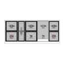 ILVE 60-Inch Nostalgie II Dual Fuel Range with 9 Burners, Griddle and Solid Door Oven in Antique White with Chrome Trim (UP60FQNMPAWC)