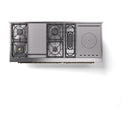 ILVE Nostalgie II 60 inch Propane Gas Range with 10 Sealed Burners, Griddle with Triple Glass Door in Blue Grey with Brass Trim