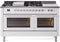 ILVE 60-Inch Professional Plus II Freestanding Dual Fuel Range with 7 Gas Burner and Removable Griddle in White (UP60FSWMPWH)