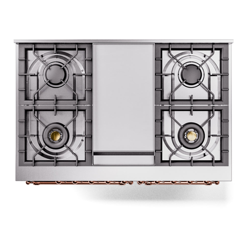 ILVE Nostalgie II 40-Inch Dual Fuel Freestanding Range with Removable