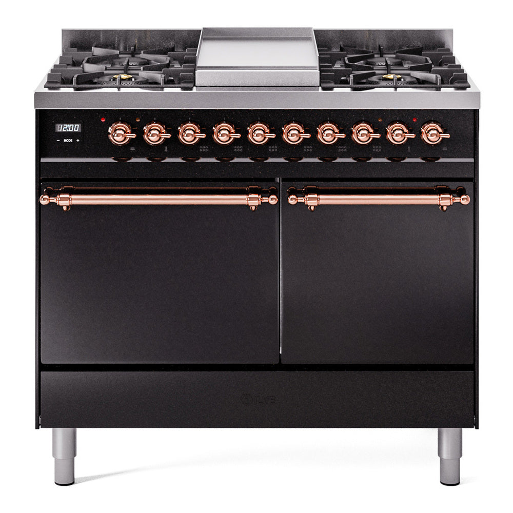 ILVE Nostalgie II 40-Inch 2.3 + 2.0 Cu. Ft. Dual Fuel Range with 6 Bur