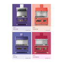 ILVE 40-Inch Nostalgie II Dual Fuel Range with 6 Burners, Griddle and Solid Door Oven in RAL with Brass Trim (UPD40FQNMPRAG)