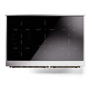 ILVE Nostalgie II 40-Inch Freestanding Electric Induction Range in Blue Grey with Bronze Trim (UPDI406NMPBGB)