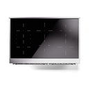 ILVE 40-Inch Nostalgie II Induction Range with Solid Door Oven in Blue Grey with Chrome Trim (UPDI406QNMPBGC)