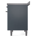 ILVE Professional Plus II 40-Inch Induction Range in Blue Grey (UPDI406WMPBG)