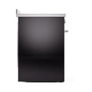 ILVE Professional Plus II 30-Inch 2.3 + 2.0 Cu. Ft. Induction Range with 6 Elements and Solid Door Oven in Glossy Black (UPI304QMPBK)