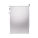 ILVE Professional Plus II 30-Inch 2.3 + 2.0 Cu. Ft. Induction Range with 6 Elements and Solid Door Oven in Stainless Steel (UPI304QMPSS)