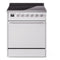 ILVE Professional Plus II 30-Inch 2.3 + 2.0 Cu. Ft. Induction Range with 6 Elements and Solid Door Oven in White (UPI304QMPWH)
