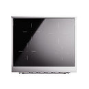 ILVE 30-Inch Nostalgie II Induction Range with Solid Door Oven in Antique White with Chrome Trim (UPI304QNMPAWC)