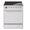 ILVE 30-Inch Nostalgie II Induction Range with Solid Door Oven in White with Chrome Trim (UPI304QNMPWHC)