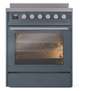 ILVE Professional Plus II 30-Inch Induction Range in Blue Grey (UPI304WMPBG)