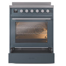 ILVE Professional Plus II 30-Inch Induction Range in Blue Grey (UPI304WMPBG)