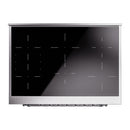 ILVE Nostalgie II 36-Inch Freestanding Electric Induction Range in Blue Grey with Chrome Trim (UPI366NMPBGC)