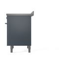 ILVE Professional Plus II 36-Inch 3.5 Cu. Ft. Induction Range with 6 Elements and Solid Door Oven in Blue Grey (UPI366QMPBG)
