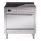 ILVE Professional Plus II 36-Inch 3.5 Cu. Ft. Induction Range with 6 Elements and Solid Door Oven in Stainless Steel (UPI366QMPSS)