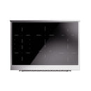 ILVE 36-Inch Nostalgie II Induction Range with Solid Door Oven in Burgundy with Chrome Trim (UPI366QNMPBUC)