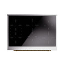 ILVE 36-Inch Nostalgie II Induction Range with Solid Door Oven in RAL with Brass Trim (UPI366QNMPRAG)