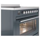 ILVE Professional Plus II 36-Inch Induction Range in Blue Grey (UPI366WMPBG)