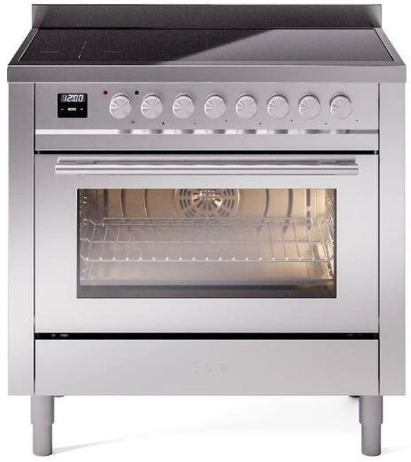 ILVE Professional Plus II 36-Inch Induction Range in Stainless Steel (UPI366WMPSS)