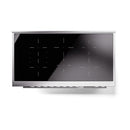 ILVE Professional Plus II 48-Inch 3.5 + 1.52 Cu. Ft. Induction Range with 6 Elements and Solid Door Oven in Matte Graphite (UPI486QMPMG)