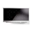 ILVE Professional Plus II 48-Inch 3.5 + 1.52 Cu. Ft. Induction Range with 6 Elements and Solid Door Oven in White (UPI486QMPWH)