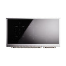 ILVE 48-Inch Nostalgie II Induction Range with Solid Door Oven in Antique White with Bronze Trim (UPI486QNMPAWB)