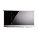 ILVE 48-Inch Nostalgie II Induction Range with Solid Door Oven in Antique White with Chrome Trim (UPI486QNMPAWC)