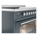 ILVE Professional Plus II 48-Inch Induction Range in Blue Grey (UPI486WMPBG)