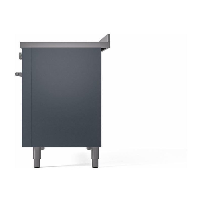 ILVE Professional Plus II 48-Inch Induction Range in Blue Grey (UPI486WMPBG)