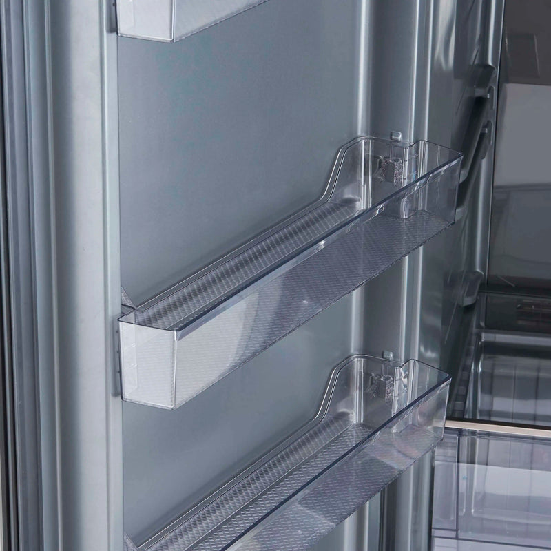 Forno Fortezza 28-Inch Left-Swing Freezer in Stainless Steel with Automatic Ice Maker (FFFFD1738-28LS)