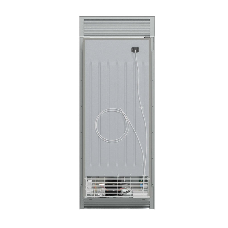 Forno Fortezza 32-Inch Left-Swing Freezer with Trim Grill in Stainless Steel, with Automatic Ice Maker (FFFFD1738-32LSG)
