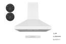Hauslane 30-Inch Convertible Wall Mount Range Hood in White (WM-530WHT-30B)