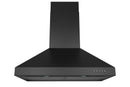Hauslane 30-Inch Convertible Wall Mount Range Hood in Matte Black (WM-530BLK-30B)