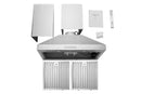 Hauslane 30-Inch Convertible Wall Mount Range Hood in Stainless Steel (WM-530SS-30P)