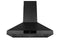 Hauslane 30-Inch Wall Mount Range Hood in Matte Black, Convertible & Suitable for High Ceiling (WM-538BLK-30)