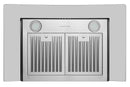 Hauslane 30-Inch Wall Mount Range Hood with Tempered Glass and Stainless Steel (WM-600SS-30)