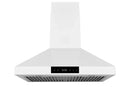 Hauslane 30-Inch Wall Mount Range Hood in Matte White, Convertible & Suitable for High Ceiling (WM-538WHT-30)