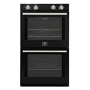Forno 2-Piece Appliance Package - 30-Inch Vomero Double Wall Oven & 30-Inch Microwave Oven in Black with Stainless Steel Handle