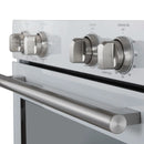 Forno 2-Piece Appliance Package - 30-Inch Vomero Double Wall Oven & 30-Inch Microwave Oven in White with Stainless Steel Handle