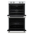 Forno 2-Piece Appliance Package - 30-Inch Vomero Double Wall Oven & 30-Inch Microwave Oven in White with Stainless Steel Handle