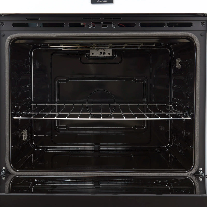 Forno Vomero 30-Inch Double Wall Oven with 10 cu.ft Total Capacity in White with Antique Brass Handle (FBOEL1324-30WHT)